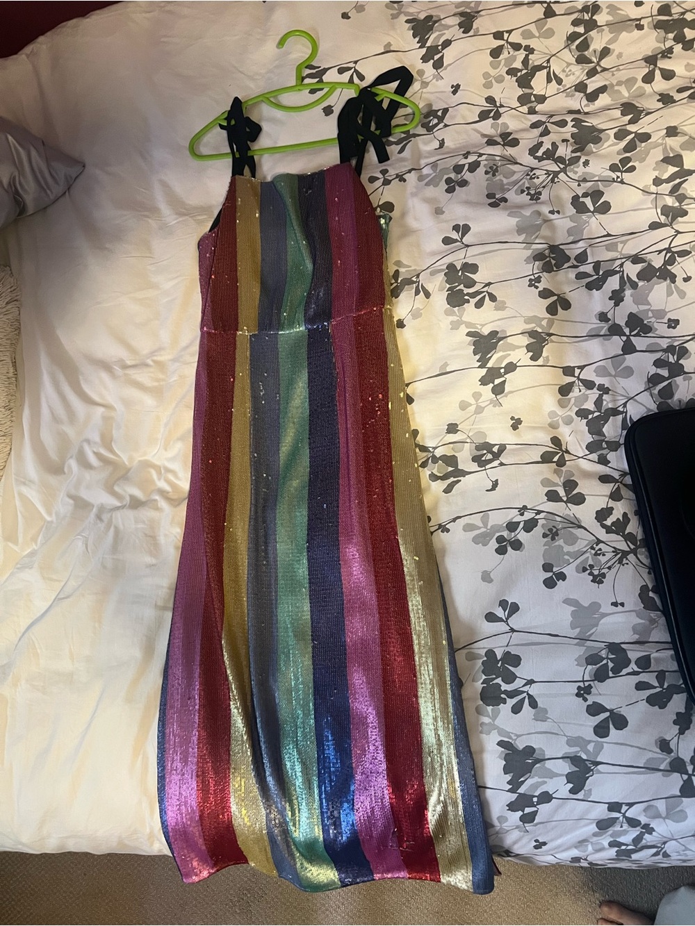 RIXO Rainbow Sequin- Dress